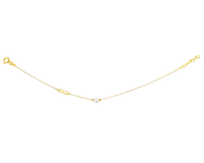 18K Gold bracelet - Pearl - Infinity - GUSC